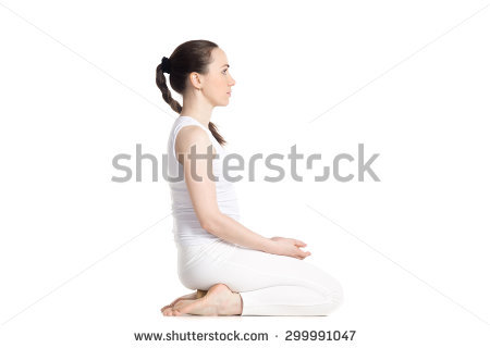 white outfit yoga