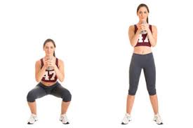 Leg Workouts for women squatting