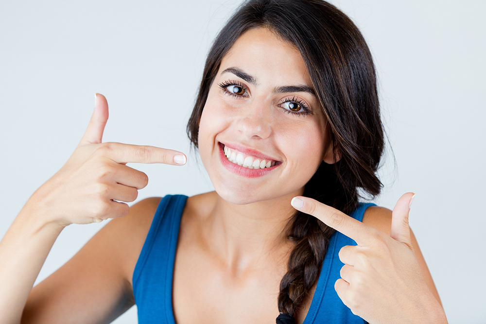 Dental Implant happy woman smiling